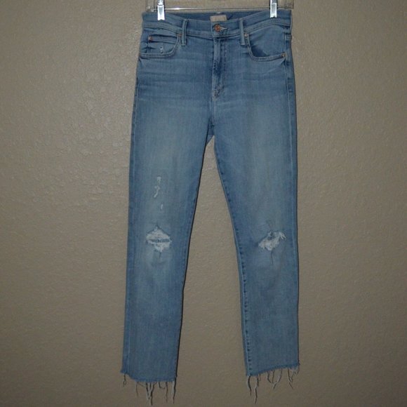 $248 Sz 27 Mother The Rascal Ankle Snippet Super Blast From the Past Jeans - Picture 1 of 6
